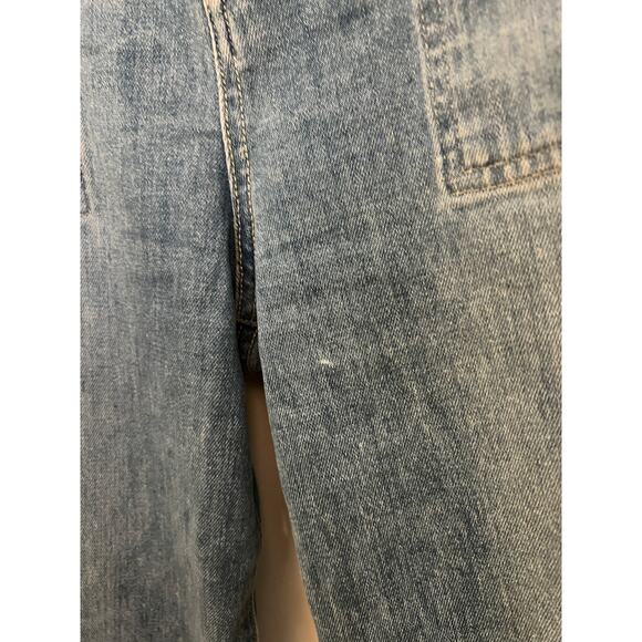 Veronica Beard Crosbie Crop High-Rise Wide Leg Jeans Zephyr Wash 28 Sailor Boho - Picture 8 of 8